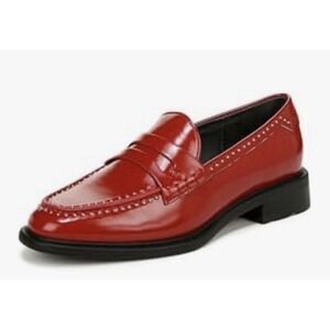 Sarto By Franco Sarto Women's Shoes Eden Studded Penny‎ Loafers Red Size 6.5
